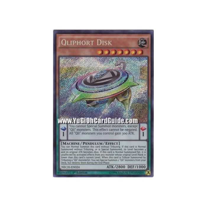 Qliphort Disk (Secret Rare) – The New Challengers | Carta YUGIOH en México