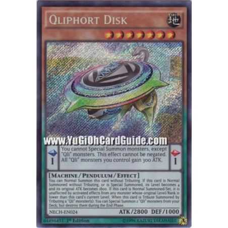 Qliphort Disk (Secret Rare) – The New Challengers | Carta YUGIOH en México