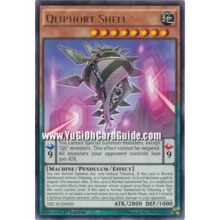 Qliphort Shell (Rare) – The New Challengers | Carta YUGIOH en México
