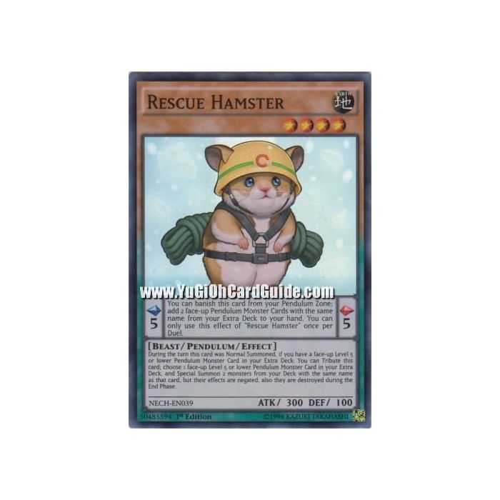 Rescue Hamster (Super Rare) – The New Challengers | Carta YUGIOH en México