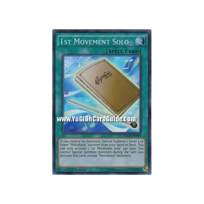 1st Movement Solo (Super Rare) – The New Challengers | Carta YUGIOH en México