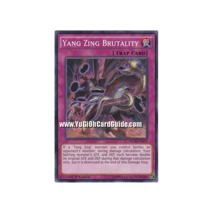 Yang Zing Brutality (Common) – The New Challengers | Carta YUGIOH en México