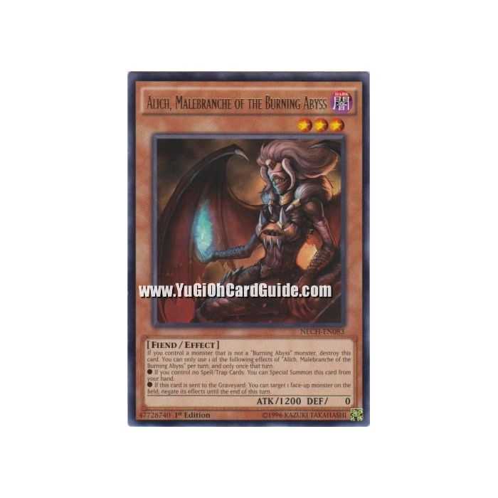 Alich, Malebranche of the Burning Abyss (Rare) – The New Challengers | Carta YUGIOH en México