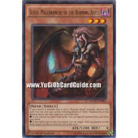 Alich, Malebranche of the Burning Abyss (Rare) – The New Challengers | Carta YUGIOH en México