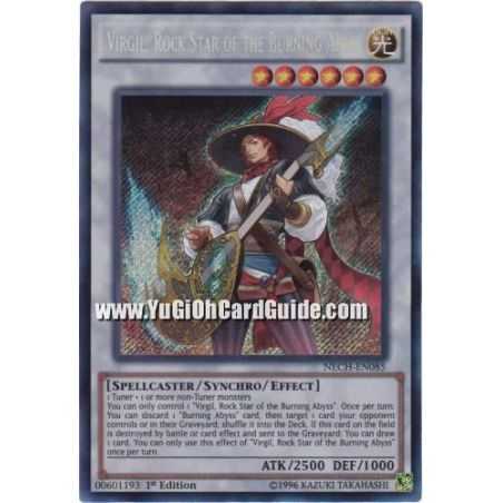 Virgil, Rock Star of the Burning Abyss (Secret Rare) – The New Challengers | Carta YUGIOH en México