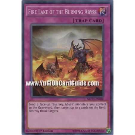 Fire Lake of the Burning Abyss (Super Rare) – The New Challengers | Carta YUGIOH en México