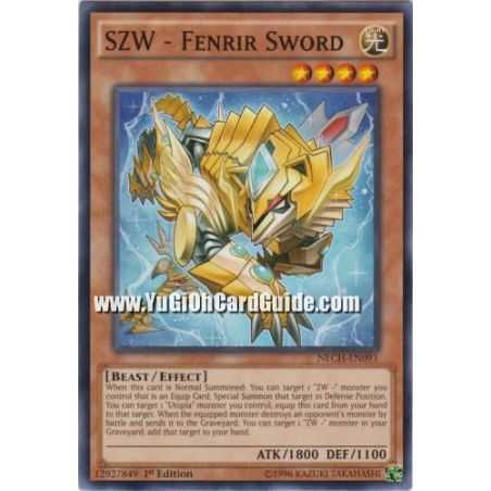 SZW - Fenrir Sword (Common) – The New Challengers | Carta YUGIOH en México