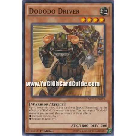 Dododo Driver (Common) – The New Challengers | Carta YUGIOH en México