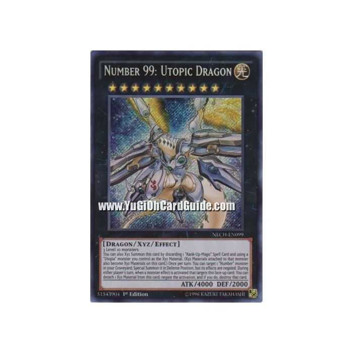 Number 99: Utopic Dragon (Secret Rare) – The New Challengers | Carta YUGIOH en México