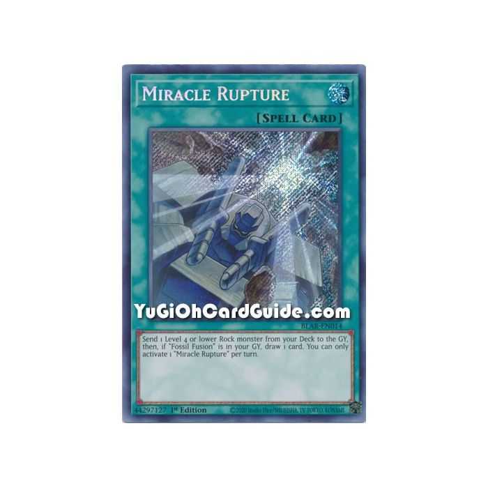 Miracle Rupture (Secret Rare) – Battles of Legend Armageddon | Carta YUGIOH en México