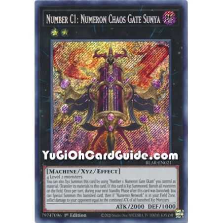 Number C1: Numeron Chaos Gate Sunya (Secret Rare) – Battles of Legend Armageddon | Carta YUGIOH en México