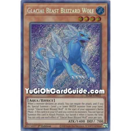 Glacial Beast Blizzard Wolf (Secret Rare) – Battles of Legend Armageddon | Carta YUGIOH en México