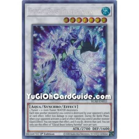 Glacial Beast Iceberg Narwhal (Secret Rare) – Battles of Legend Armageddon | Carta YUGIOH en México