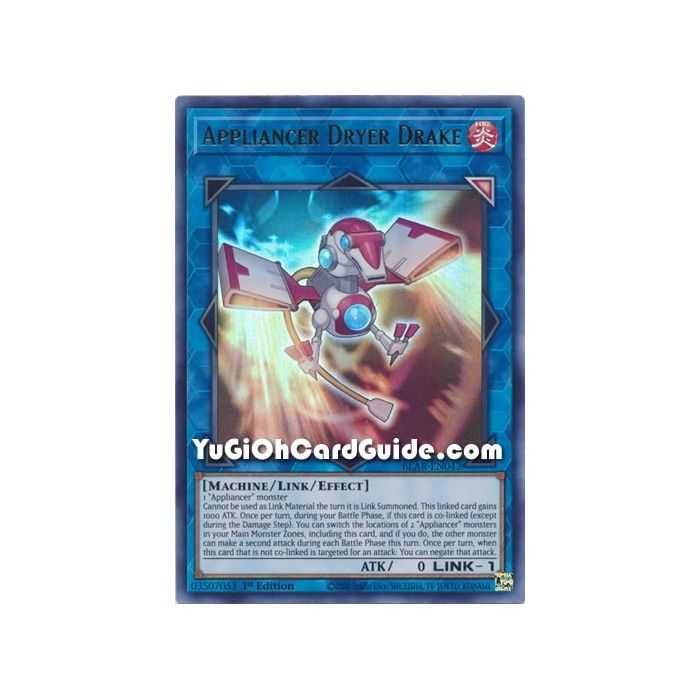 Appliancer Dryer Drake (Ultra Rare) – Battles of Legend Armageddon | Carta YUGIOH en México