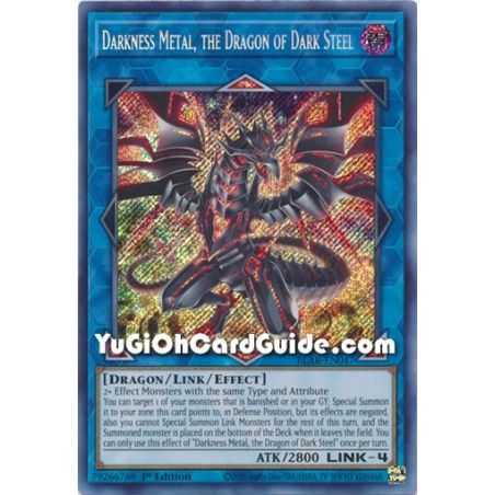 Darkness Metal, the Dragon of Dark Steel (Secret Rare) – Battles of Legend Armageddon | Carta YUGIOH en México
