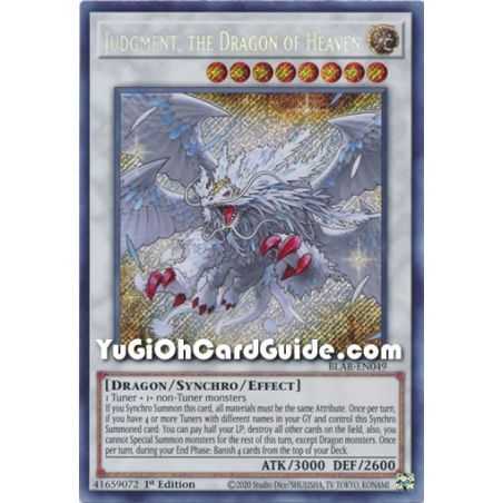 Judgment, the Dragon of Heaven (Secret Rare) – Battles of Legend Armageddon | Carta YUGIOH en México