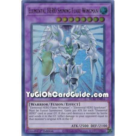 Elemental HERO Shining Flare Wingman (Ultra Rare) – Battles of Legend Armageddon | Carta YUGIOH en México