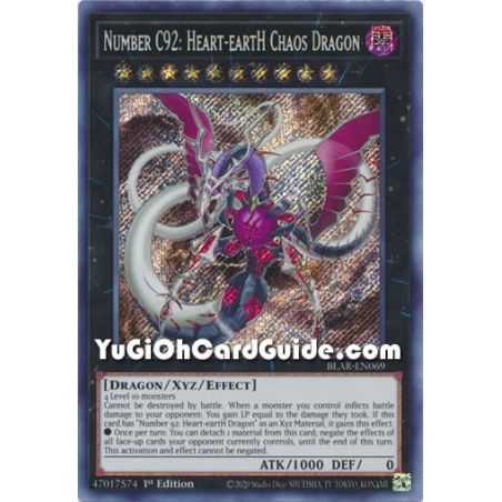 Number C92: Heart-eartH Chaos Dragon (Secret Rare) – Battles of Legend Armageddon | Carta YUGIOH en México