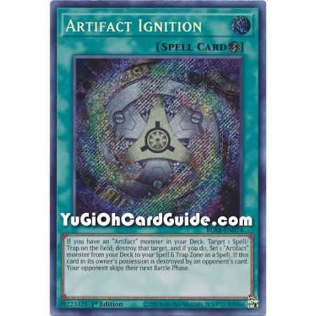 Artifact Ignition (Secret Rare) – Battles of Legend Armageddon | Carta YUGIOH en México