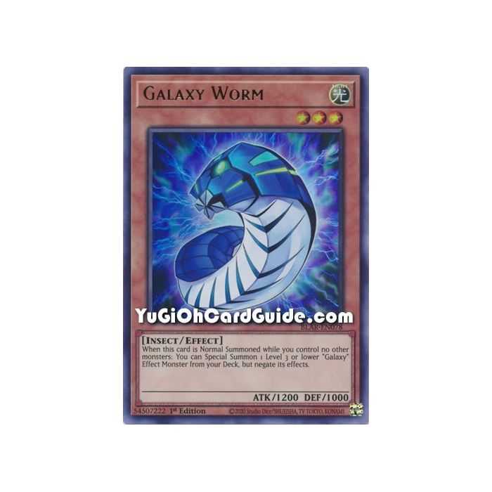 Galaxy Worm (Ultra Rare) – Battles of Legend Armageddon | Carta YUGIOH en México