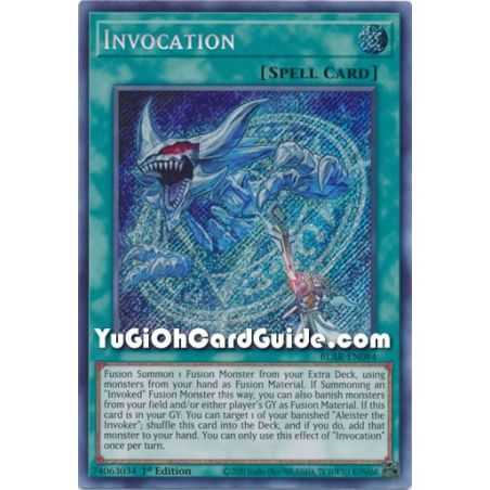 Invocation (Secret Rare) – Battles of Legend Armageddon | Carta YUGIOH en México