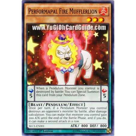 Performapal Fire Mufflerlion (Common) – Secrets of Eternity | Carta YUGIOH en México