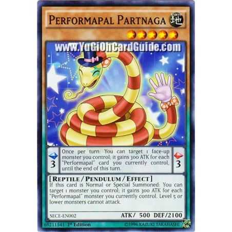 Performapal Partnaga (Common) – Secrets of Eternity | Carta YUGIOH en México