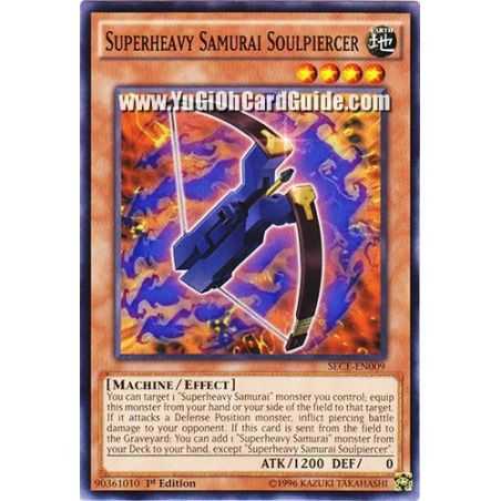 Superheavy Samurai Soulpiercer (Common) – Secrets of Eternity | Carta YUGIOH en México