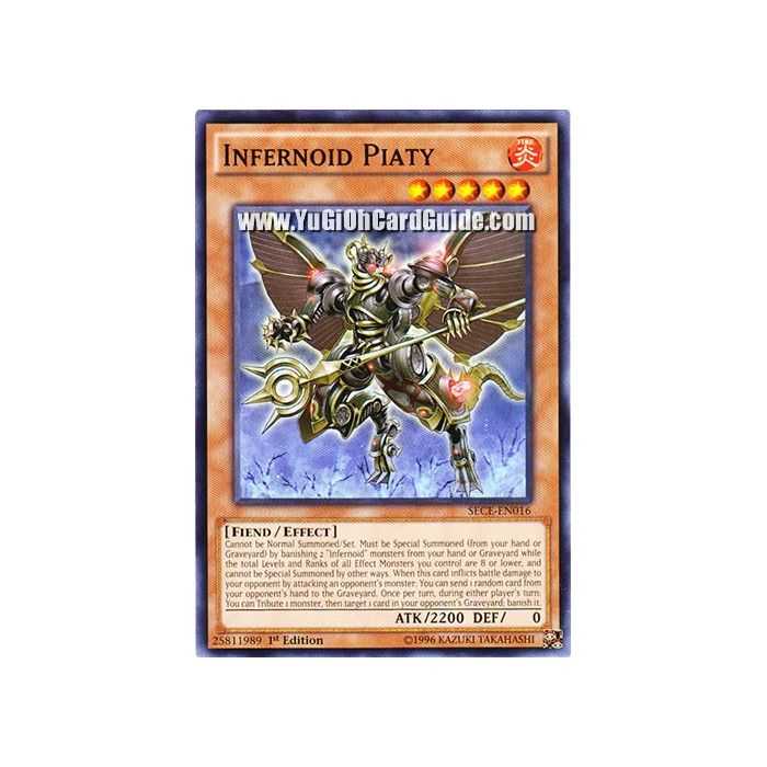 Infernoid Piaty (Common) – Secrets of Eternity | Carta YUGIOH en México