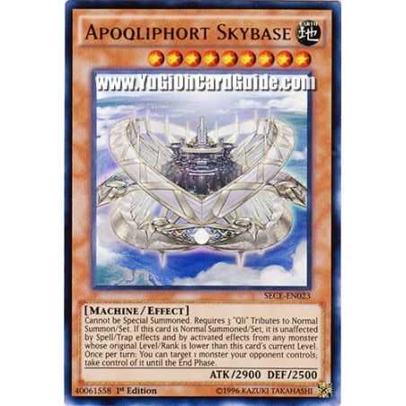 Apoqliphort Skybase (Ultra Rare) – Secrets of Eternity | Carta YUGIOH en México