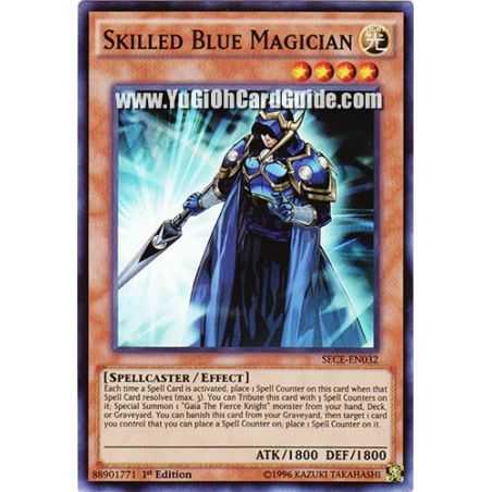 Skilled Blue Magician (Super Rare) – Secrets of Eternity | Carta YUGIOH en México