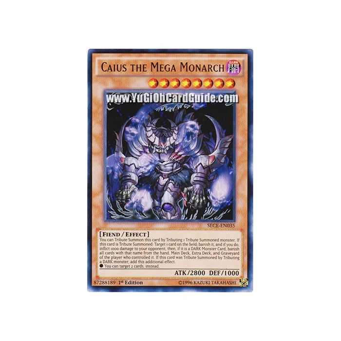 Caius the Mega Monarch (Ultra Rare) – Secrets of Eternity | Carta YUGIOH en México