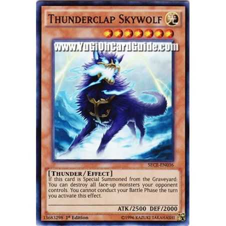 Thunderclap Skywolf (Super Rare) – Secrets of Eternity | Carta YUGIOH en México