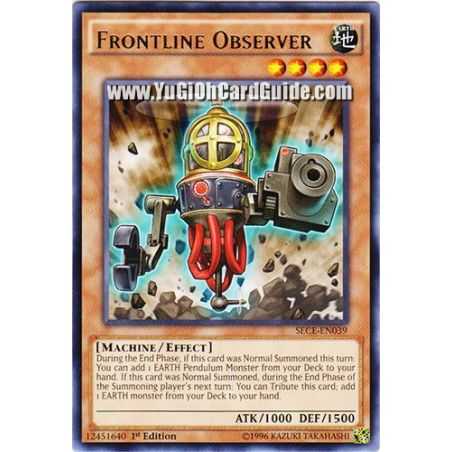 Frontline Observer (Rare) – Secrets of Eternity | Carta YUGIOH en México