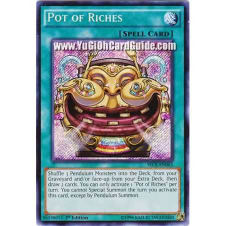 Pot of Riches (Secret Rare) – Secrets of Eternity | Carta YUGIOH en México