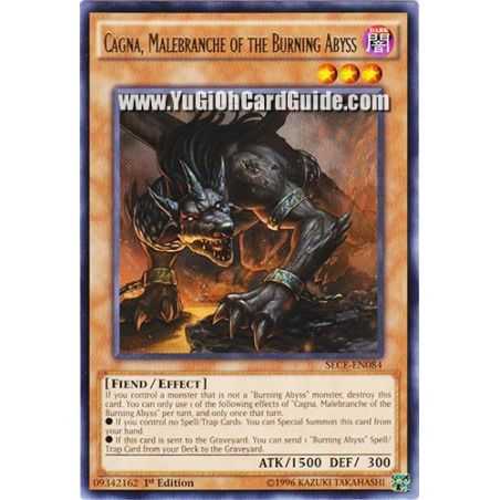 Cagna, Malebranche of the Burning Abyss (Rare) – Secrets of Eternity | Carta YUGIOH en México