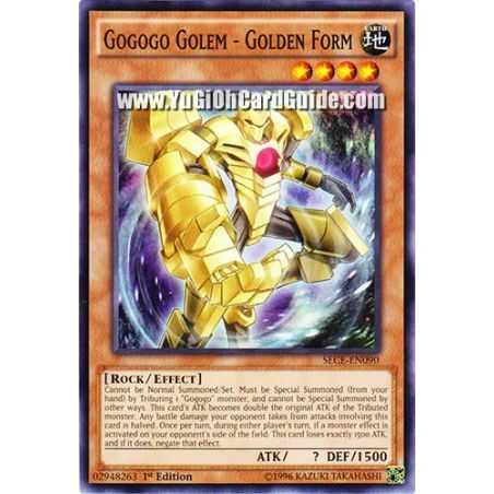 Gogogo Golem - Golden Form (Common) – Secrets of Eternity | Carta YUGIOH en México