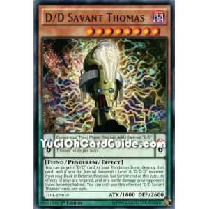 D/D Savant Thomas (Rare) – The Dark Illusion | Carta YUGIOH en México
