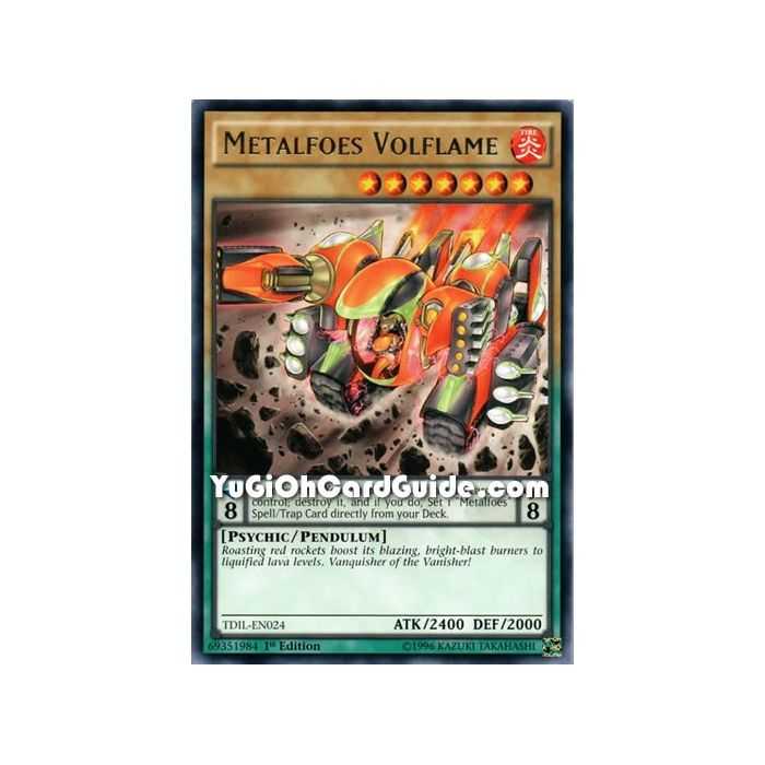 Metalfoes Volflame (Rare) – The Dark Illusion | Carta YUGIOH en México