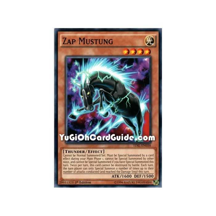 Zap Mustung (Common) – The Dark Illusion | Carta YUGIOH en México