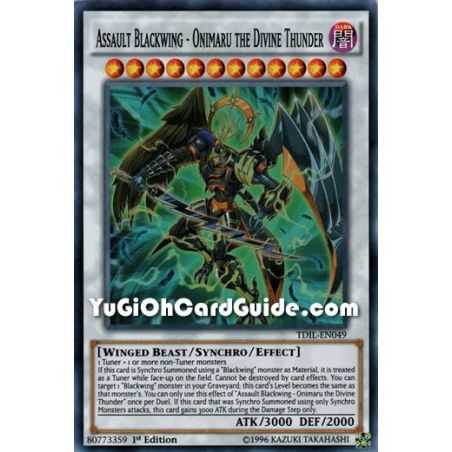 Assault Blackwing - Onimaru the Divine Thunder (Super Rare) – The Dark Illusion | Carta YUGIOH en México