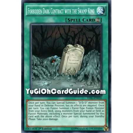 Forbidden Dark Contract with the Swamp King (Common) – The Dark Illusion | Carta YUGIOH en México