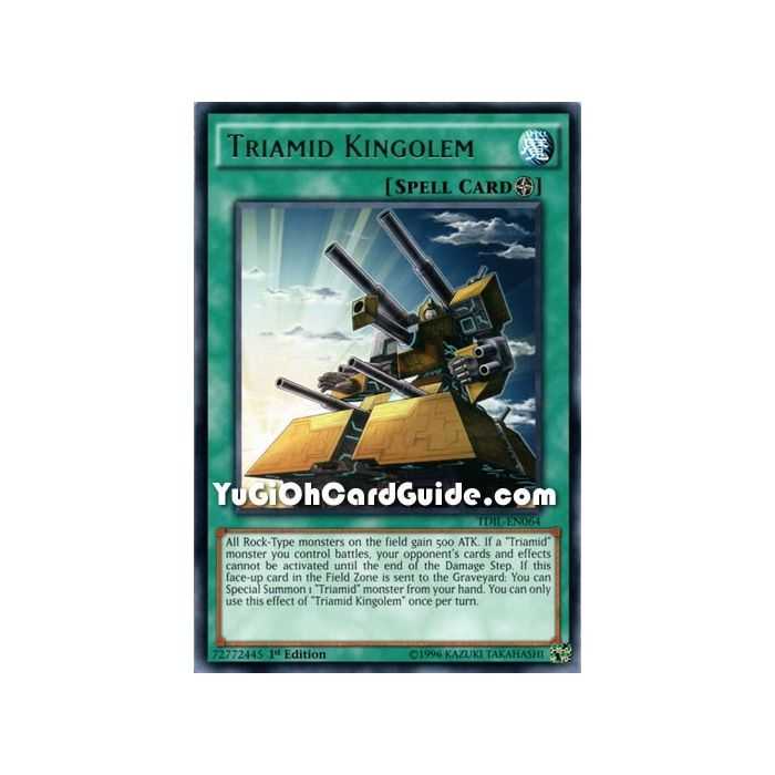 Triamid Kingolem (Rare) – The Dark Illusion | Carta YUGIOH en México