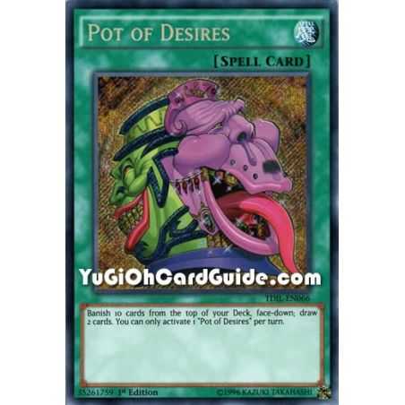 Pot of Desires (Secret Rare) – The Dark Illusion | Carta YUGIOH en México