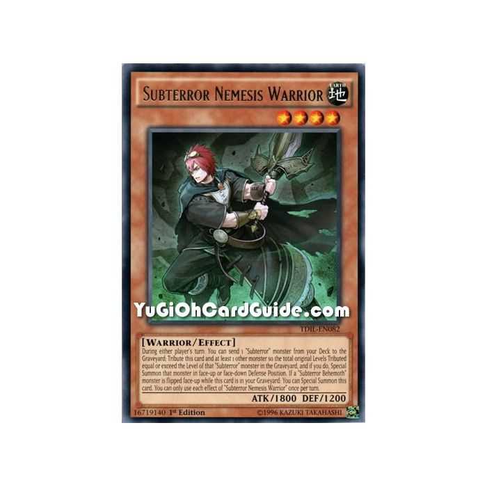 Subterror Nemesis Warrior (Rare) – The Dark Illusion | Carta YUGIOH en México