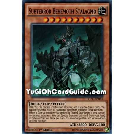 Subterror Behemoth Stalagmo (Ultra Rare) – The Dark Illusion | Carta YUGIOH en México