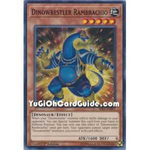 Dinowrestler Rambrachio (Common) – Rising Rampage | Carta YUGIOH en México