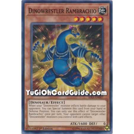 Dinowrestler Rambrachio (Common) – Rising Rampage | Carta YUGIOH en México
