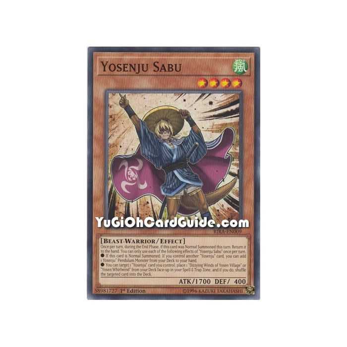 Yosenju Sabu (Common) – Rising Rampage | Carta YUGIOH en México