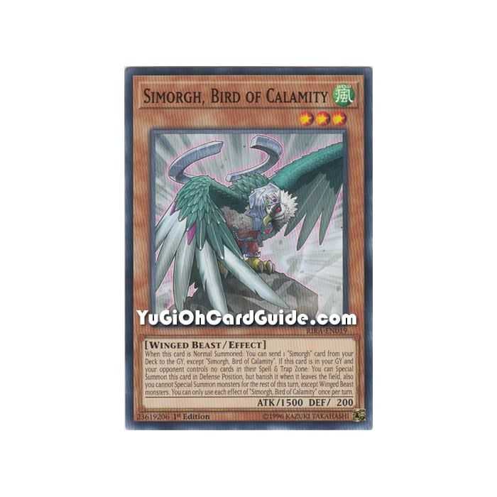 Simorgh, Bird of Calamity (Common) – Rising Rampage | Carta YUGIOH en México